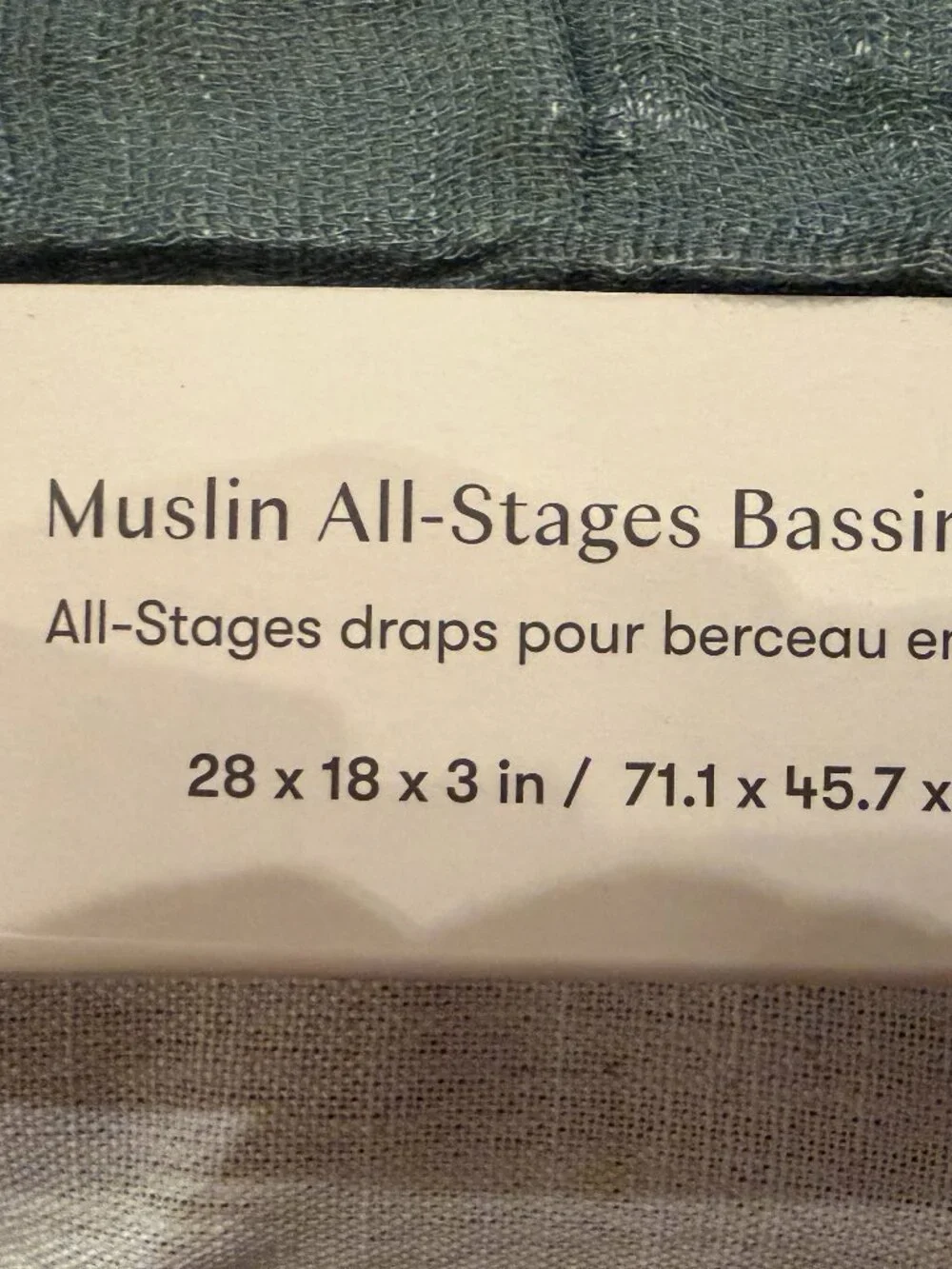 Ocean Waves Muslin All-Stages Bassinet Sheet